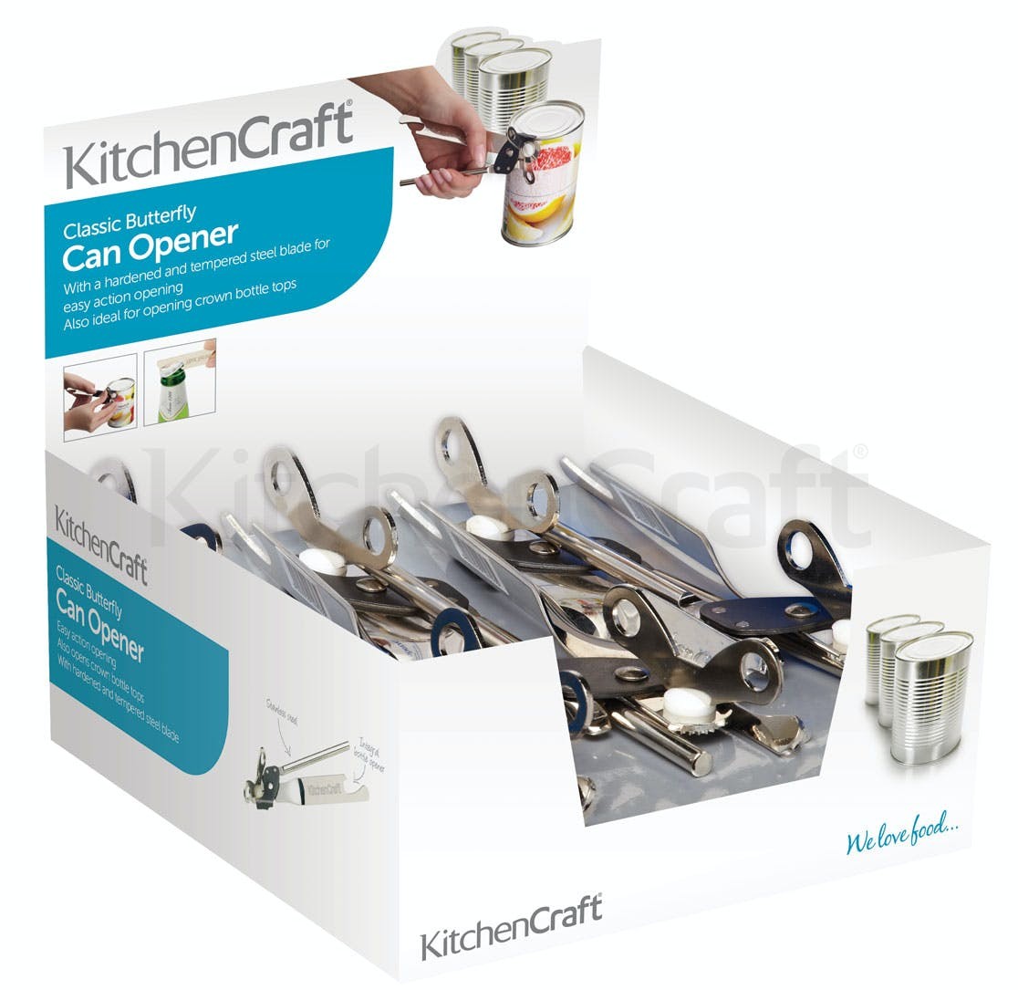 KitchenCraft Butterfly Style Can Openers KCBFCANDISP