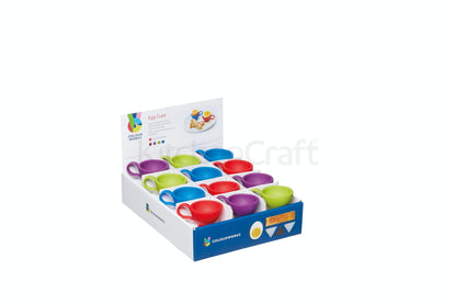 KitchenCraft Colourworks Assorted Coloured Silicone Egg Cups CWECUPDISP24