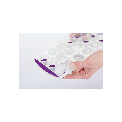 KitchenCraft Colourworks Purple Pop Out Flexible Ice Cube Tray CWICTPUR