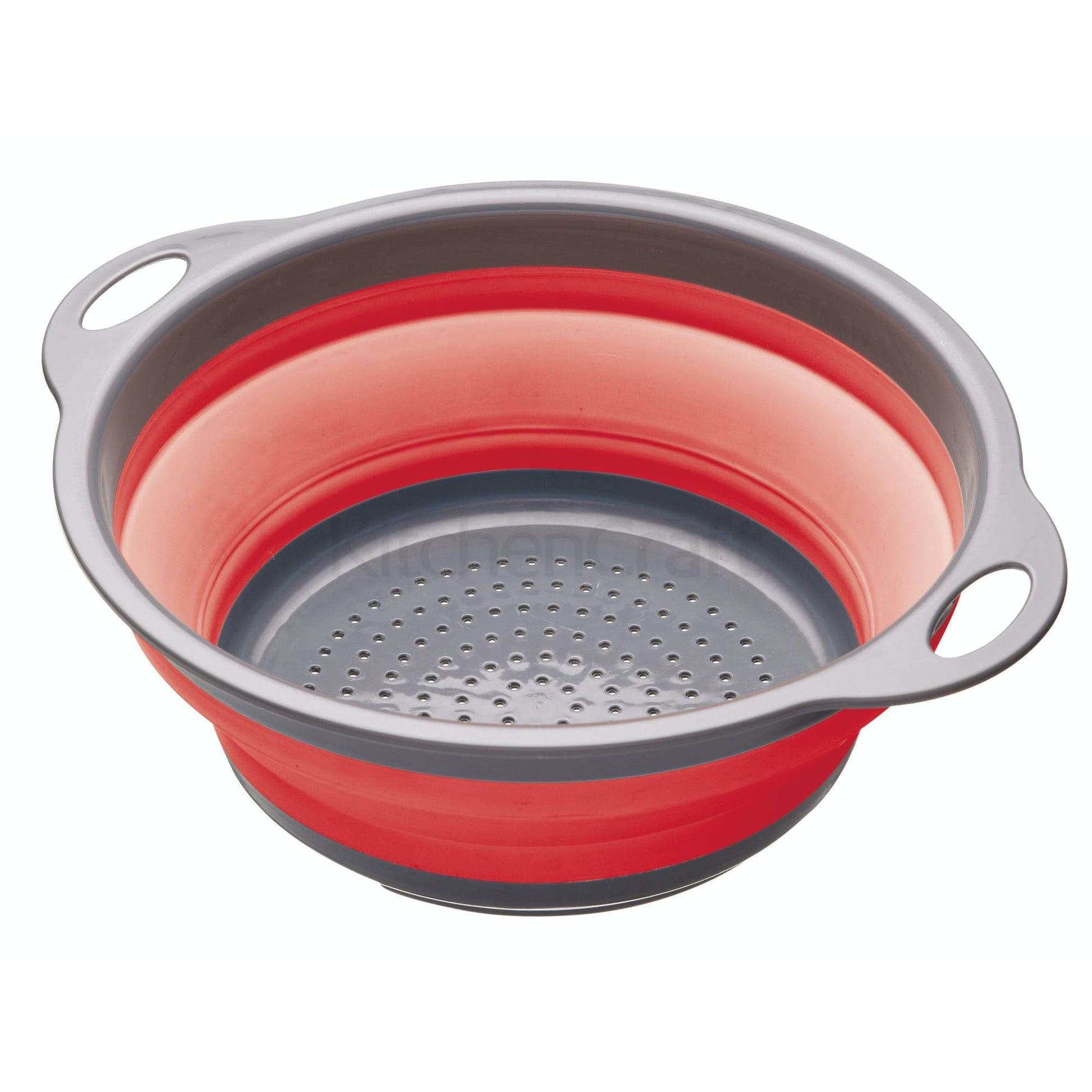 KitchenCraft Colourworks Red Collapsible Colander with Handles CWGCOLRED - Home & Beyond