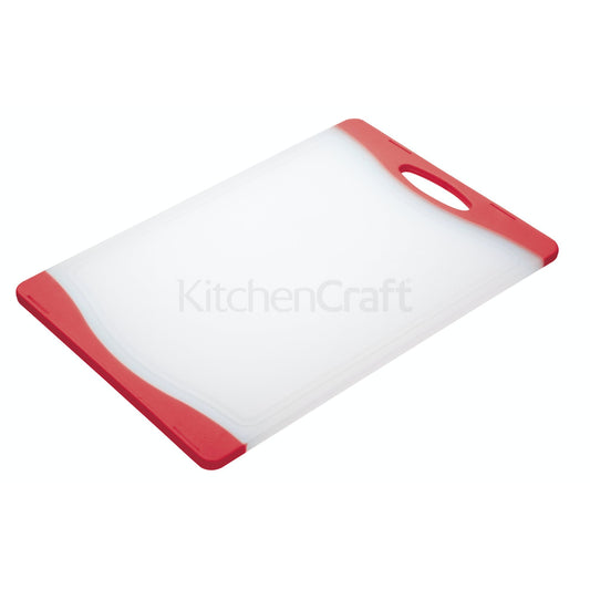 KitchenCraft Colourworks Red Reversible Chopping Board CWBOARD350RED - Home & Beyond