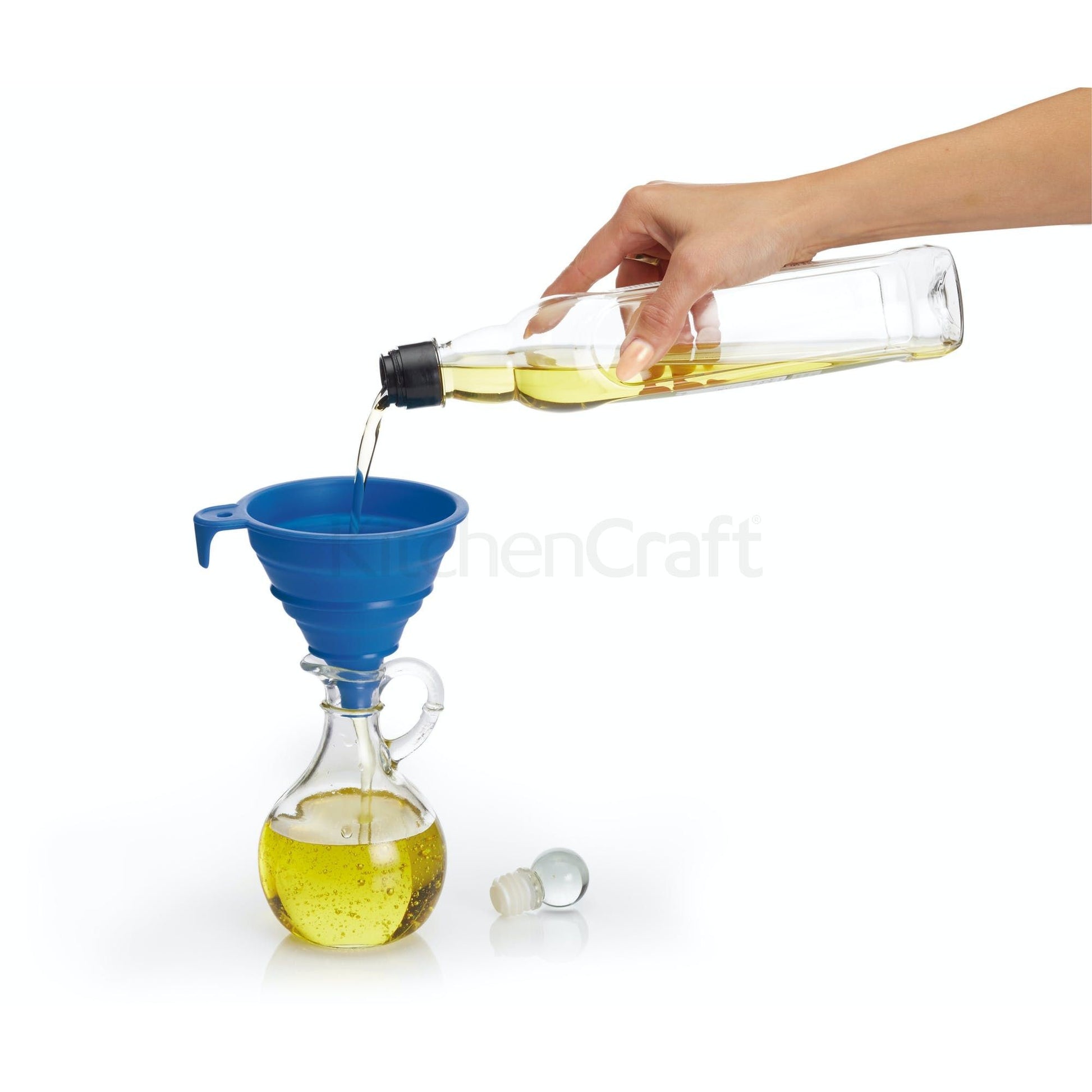 KitchenCraft Colourworks Silicone Collapsible Funnels CWFUNDISP24 - Home & Beyond