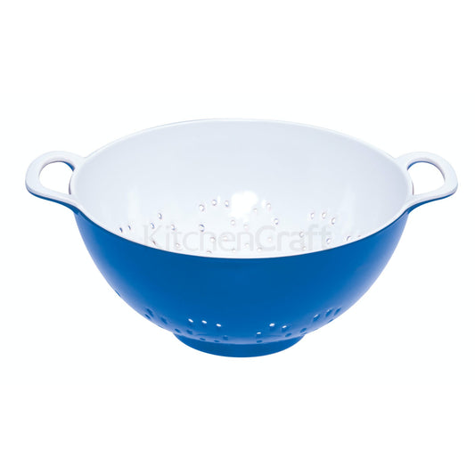 KitchenCraft Colourworks Small Blue Melamine Colander CWMCOLSMLBLU - Home & Beyond