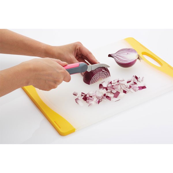 KitchenCraft Colourworks Three in One Peeler, Slicer and Paring Knife. CW3IN1PEELDISP - Home & Beyond