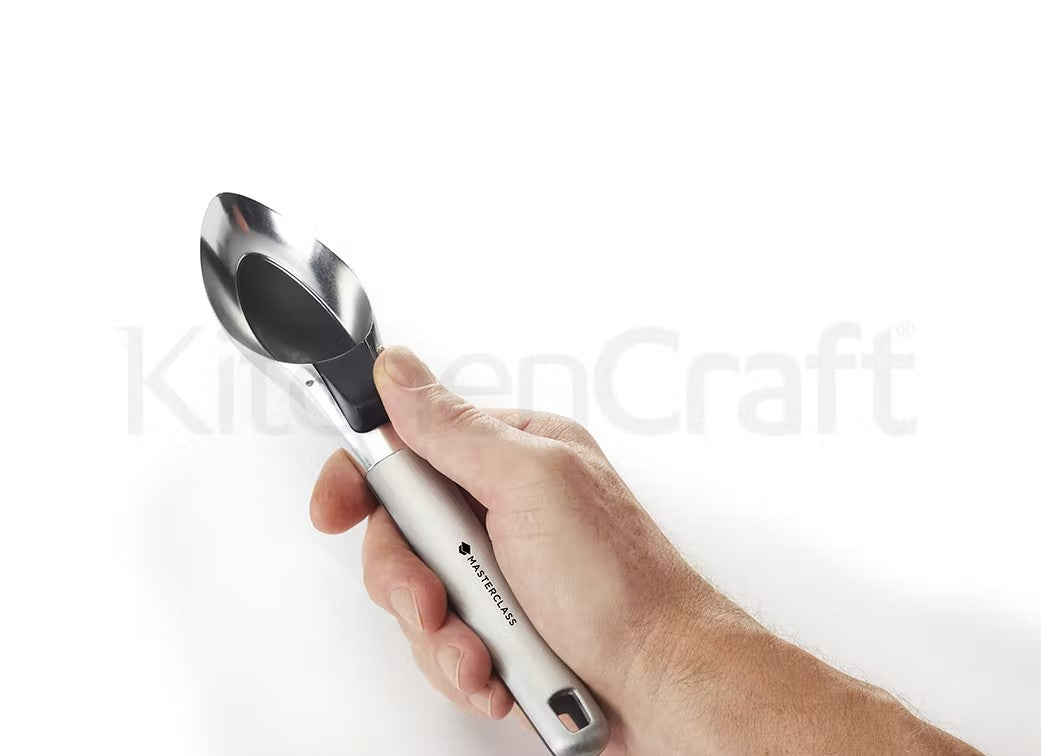 KitchenCraft MasterClass Stainless Steel Easy Release Ice Cream Scoop MCICS - Home & Beyond