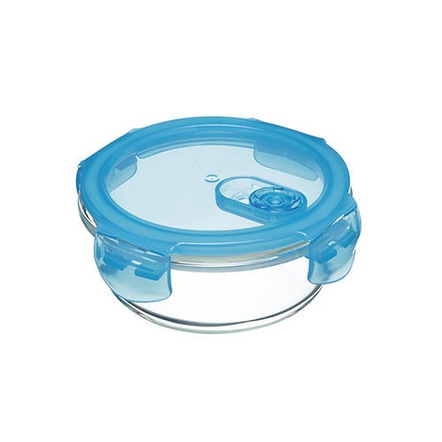 KitchenCraft Pure Seal Glass Round 350ml Storage Container