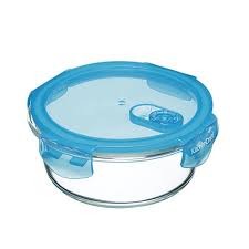 KitchenCraft Pure Seal Glass Round 600ml Storage Container