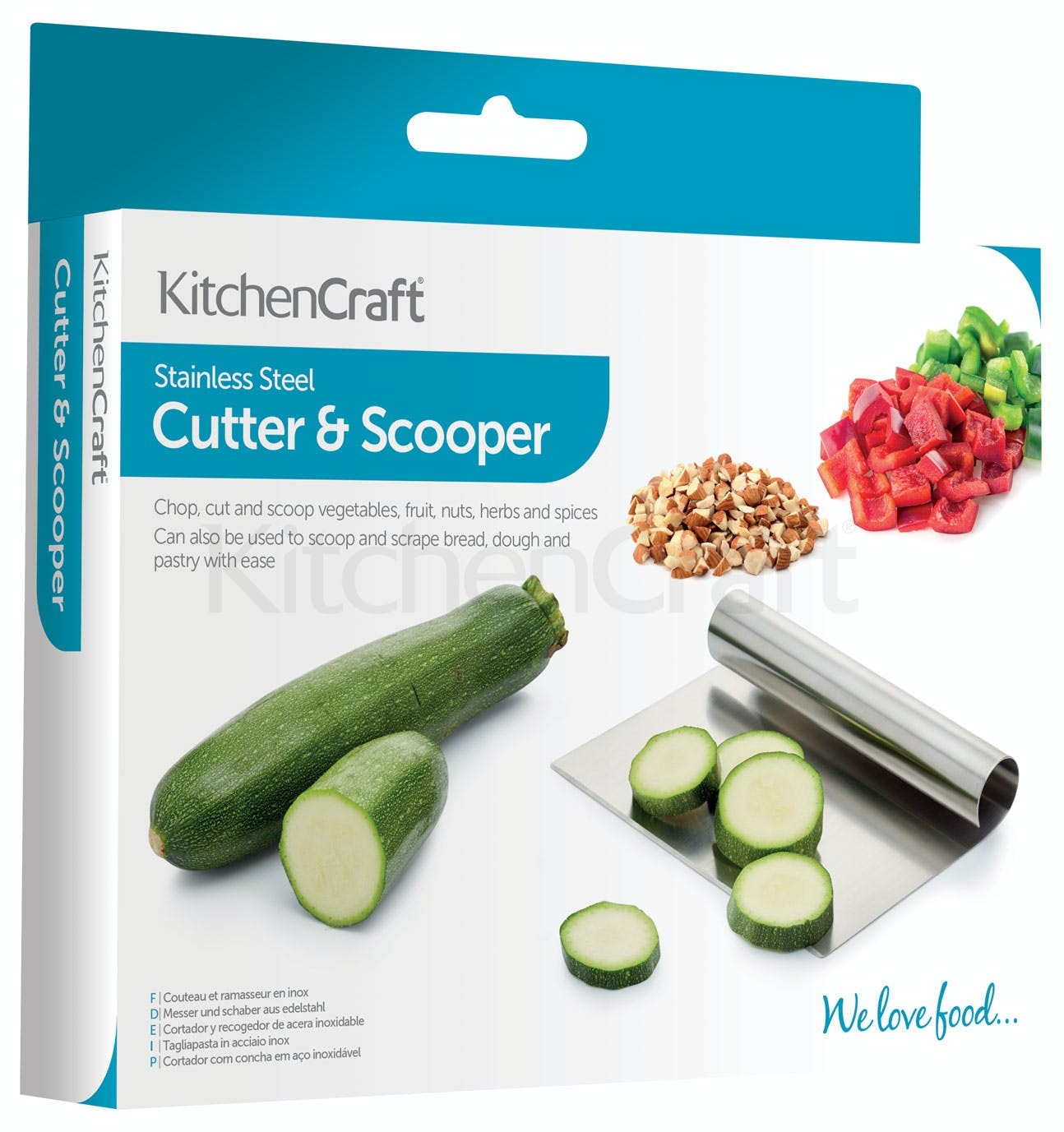 KitchenCraft Stainless Steel Cutter and Scooper KCCUTTER