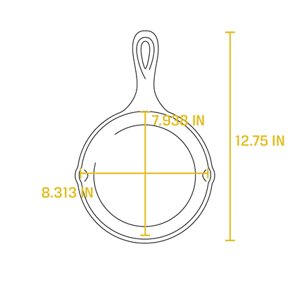 Lodge 8 Inch Cast Iron Skillet L5SK3