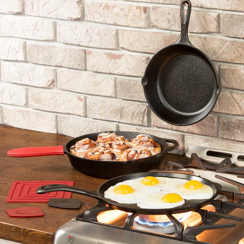 Lodge Seasoned Seasoned Cast Iron Pan Set L6SPB41