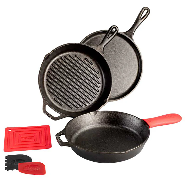 Lodge Seasoned Seasoned Cast Iron Pan Set L6SPA41