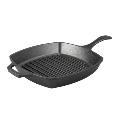 LODGE Wildlife Series 10.5 Inch Square Cast Iron Fish Grill Pan