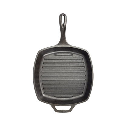 LODGE Wildlife Series 10.5 Inch Square Cast Iron Fish Grill Pan