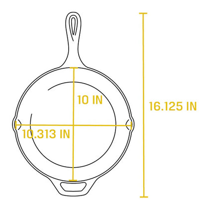 LODGE Wildlife Series 26.0cm Buffalo Nickel Skillet