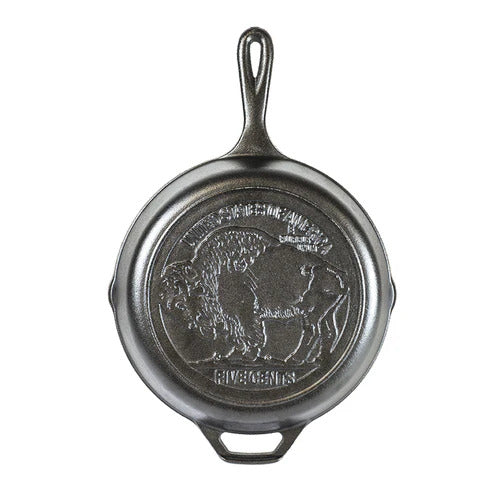 LODGE Wildlife Series 26.0cm Buffalo Nickel Skillet