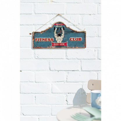 La Hacienda Fitness Club Embossed Metal Sign