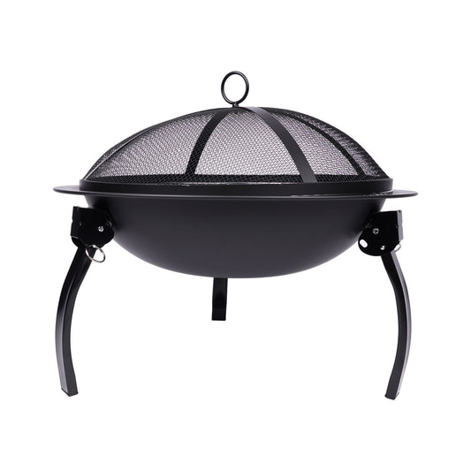 LIFESTYLE OUTDOOR FIREPIT WITH GRILL 55X55X38CM