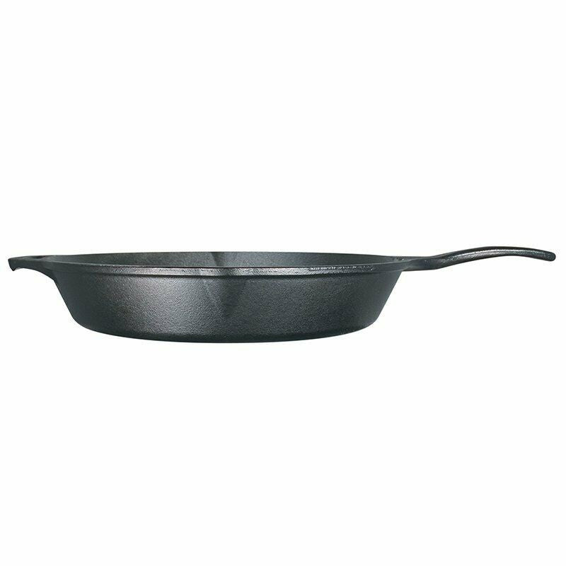 LODGE Pre-Seasoned Cast Iron Skillet With Assist Handle, 13.25 inch, Black L12SK3