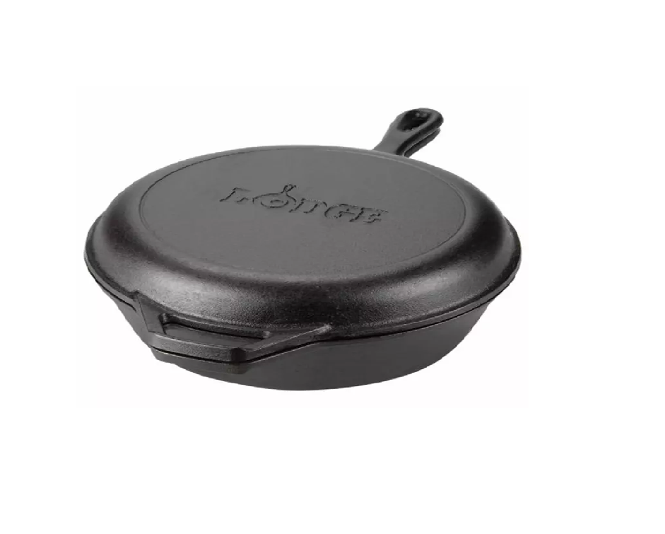 LODGE Seasoned 3.2 Quart Cast Iron Combo Cooker LCC3