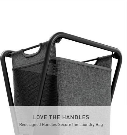 Simplehuman X-Frame Hamper, Single Compartment Laundry Hamper for Bedroom Bathroom