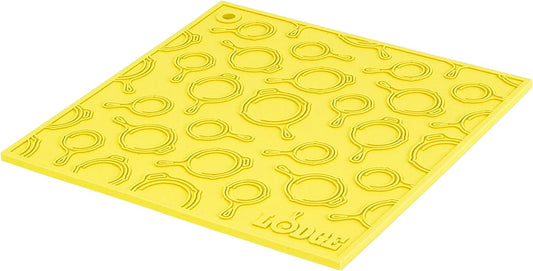 Lodge Square Silicone Skillet Trivet, 7", Yellow AS7SKT21