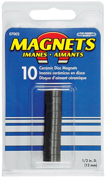 Master Magnetics 10pc Ceramic Disc Magnet