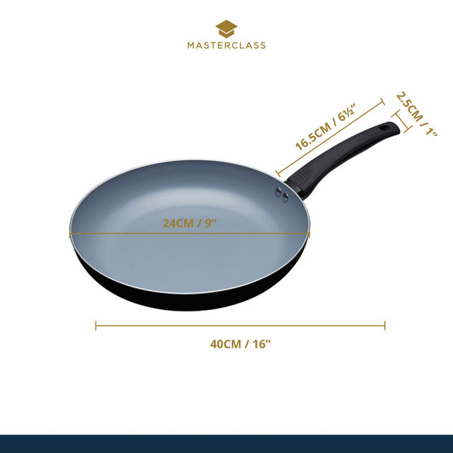 KitchenCraft  MasterClass Ceramic Non-Stick Eco Fry Pan, 30cm