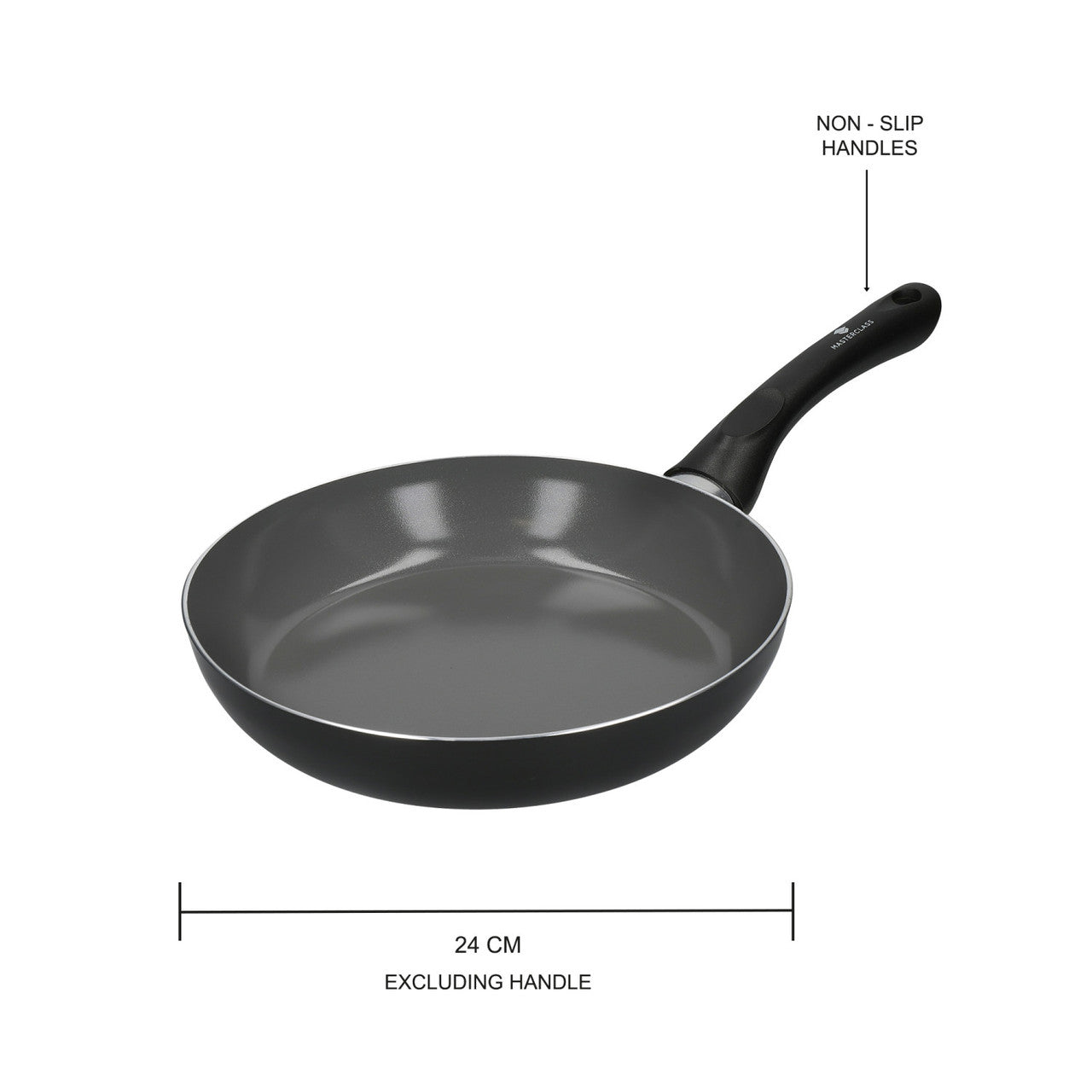 KitchenCraft MasterClass Can-to-Pan Recycled Non-Stick Frying Pan, 24cm