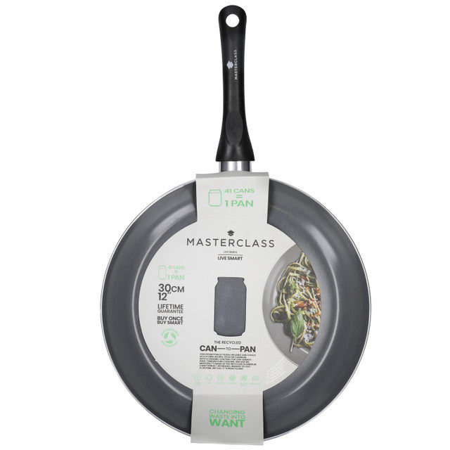 KitchenCraft MasterClass Can-to-Pan Recycled Non-Stick Frying Pan, 30cm