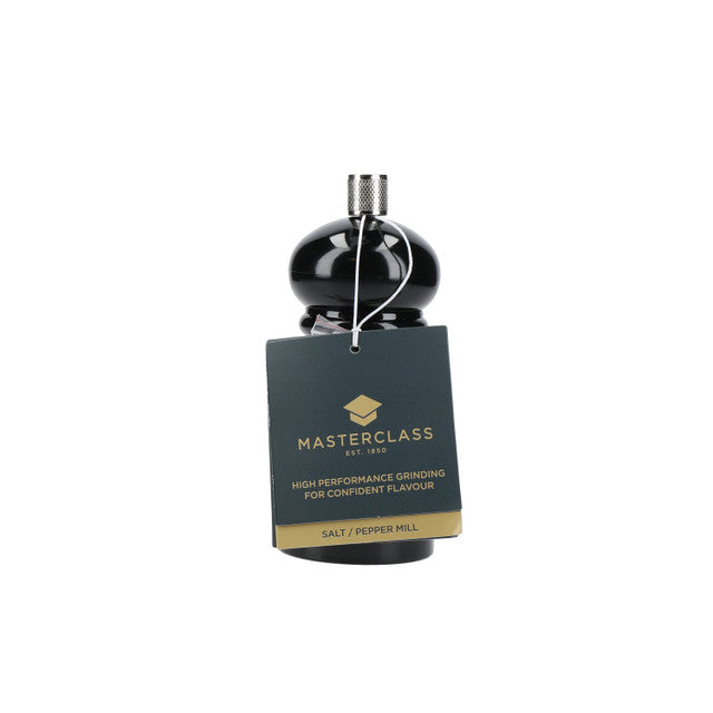 KitchenCraft MasterClass Salt or Pepper Mill (12cm) - Black