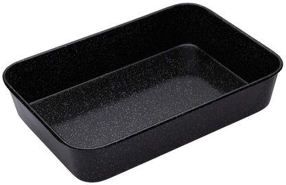 MasterClass Vitreous Enamel Roasting Pan, 40 x 28 x 7.5 cm