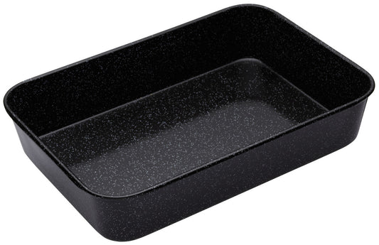 MasterClass Vitreous Enamel Roasting Pan, 40 x 28 x 7.5 cm