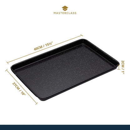 MasterClass Vitreous Enamel Baking Tray, 39cm x 27cm