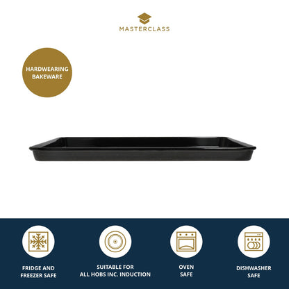 MasterClass Vitreous Enamel Baking Tray, 39cm x 27cm