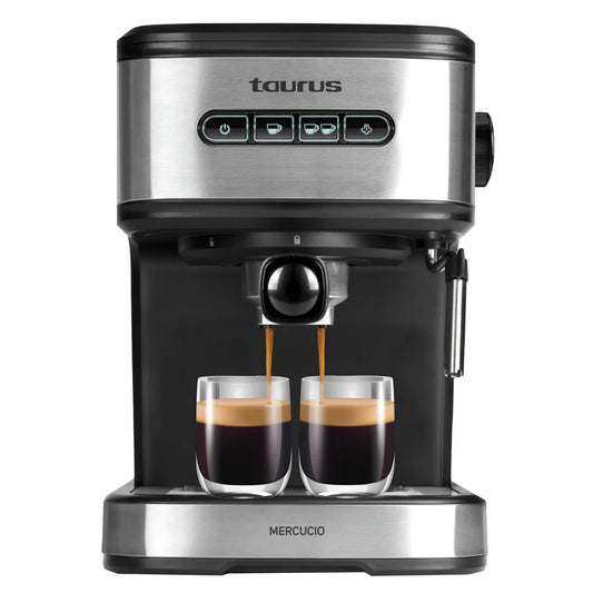 TAURUS EXPRESSO COFFEE MAKER 850W 2CUPS STAINLESS STEEL