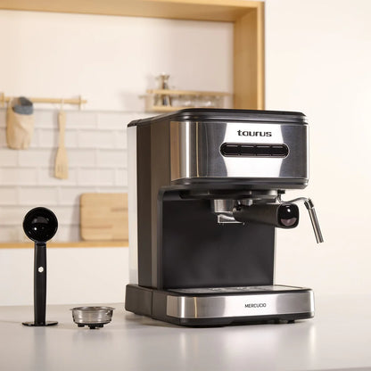 TAURUS EXPRESSO COFFEE MAKER 850W 2CUPS STAINLESS STEEL