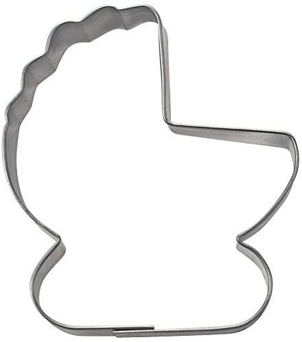 Städter Pram Cookie Cutter, 7.5 cm, Tinplate, Silver, 30 x 30 x 7.5 cm