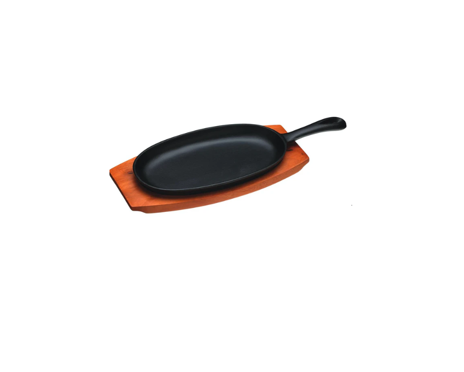 KitchenCraft World of Flavours Oriental Iron Sizzle Platter