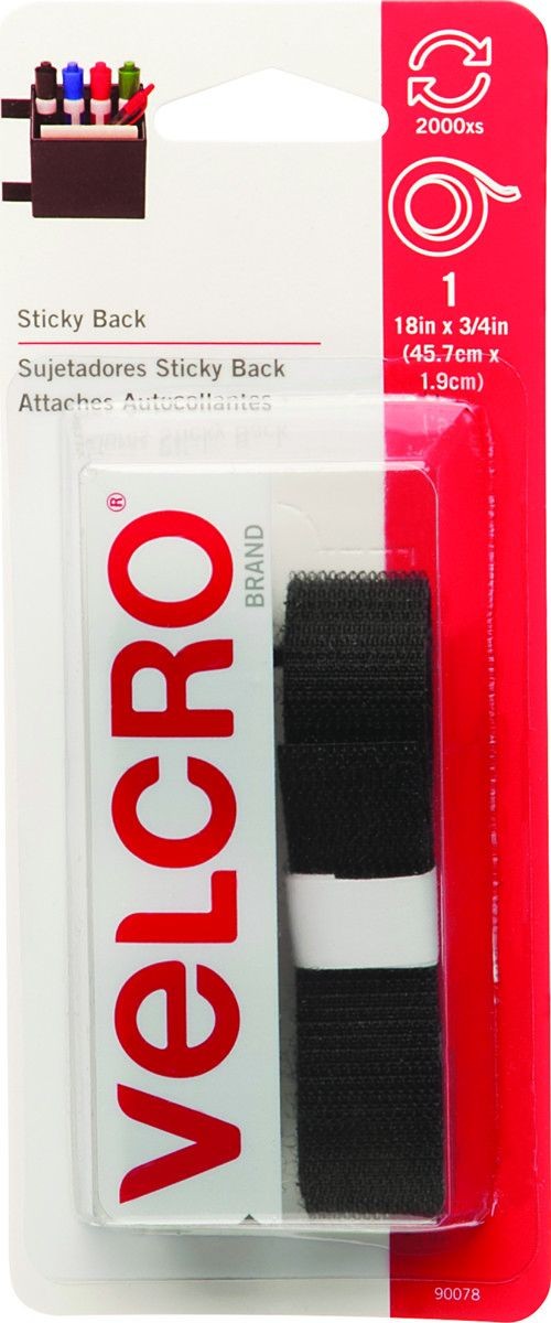 Velcro Brands 90199 Heavy Duty 4 Inch By 2 Inch Stick On Hook And