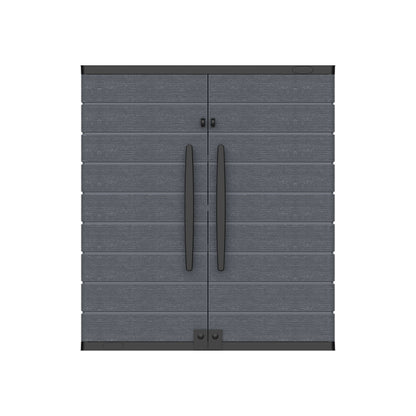 Duramax Cedargrain Short Plastic Vertical Storage Cabinet Grey 81LX47WX91H CM