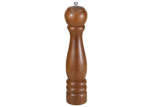Winco 30CM Traditional Peppermill, Oak Finish