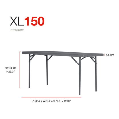 New Zown Classic Rectangular FoldableTable XL150