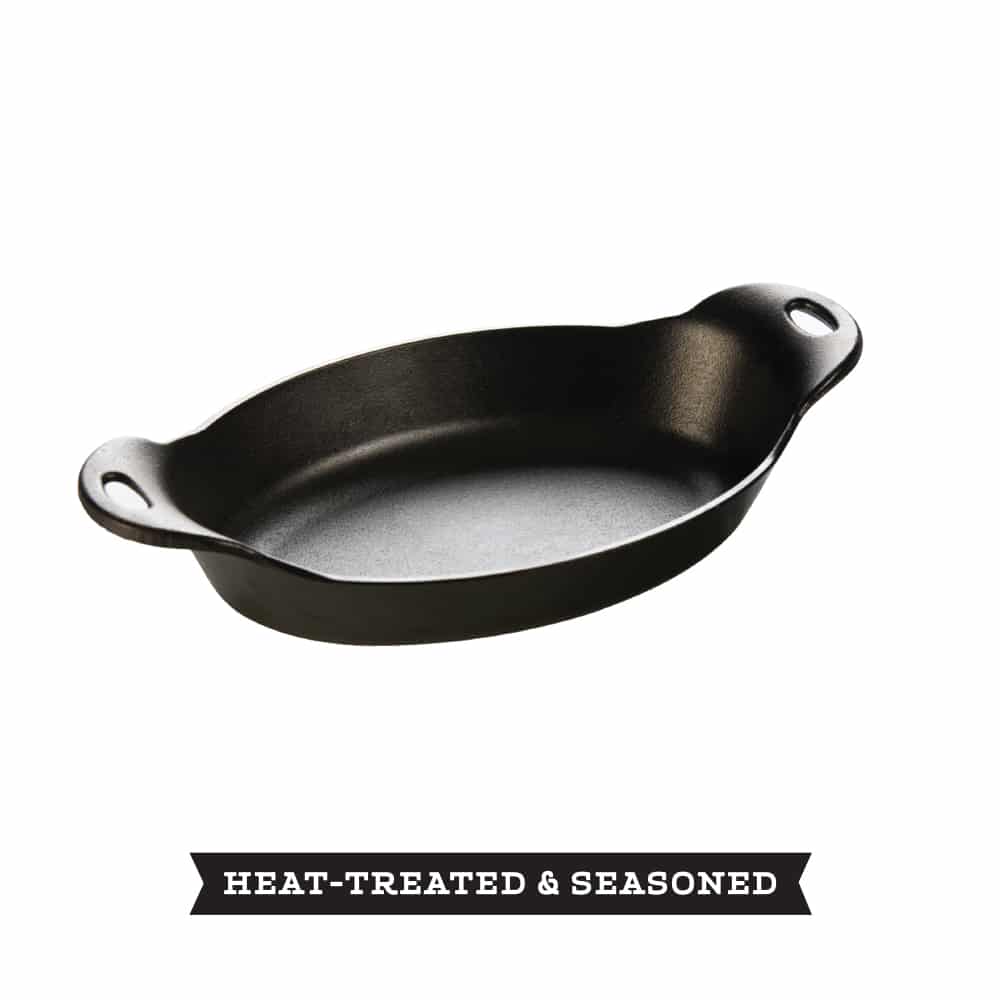 LODGE Heat-Treated 1.06 Lt Oval Cast Iron Server - HOSD