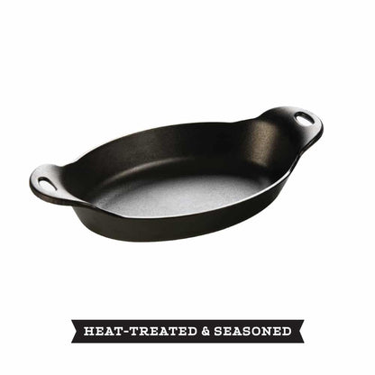 LODGE Heat-Treated 1.06 Lt Oval Cast Iron Server - HOSD